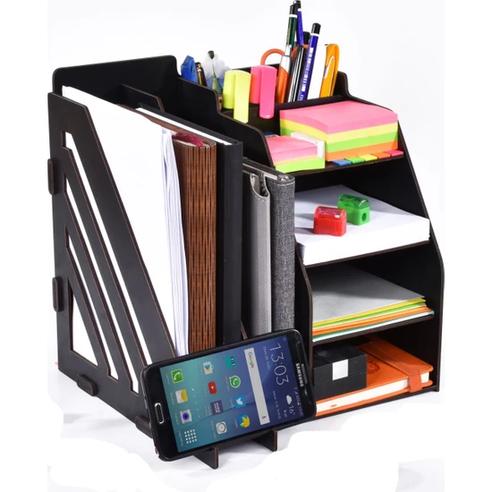 Arbeidsbord regulator skrivebord fil organisator holder tre plassbesparende kontor skole hjemmebruk sertifikat flerlags