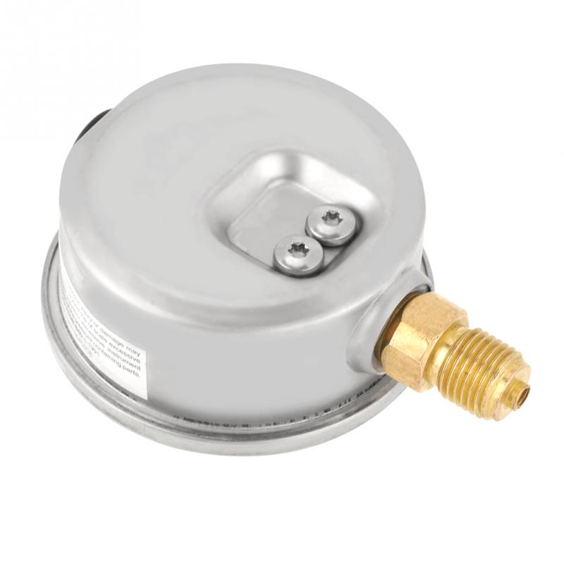 Manómetro hidráulico de Metal, herramienta de medición de presión de agua, 0-250Bar 0-600Bar G, 1/4 ", 63mm 0-8500psi, esfera de Metal