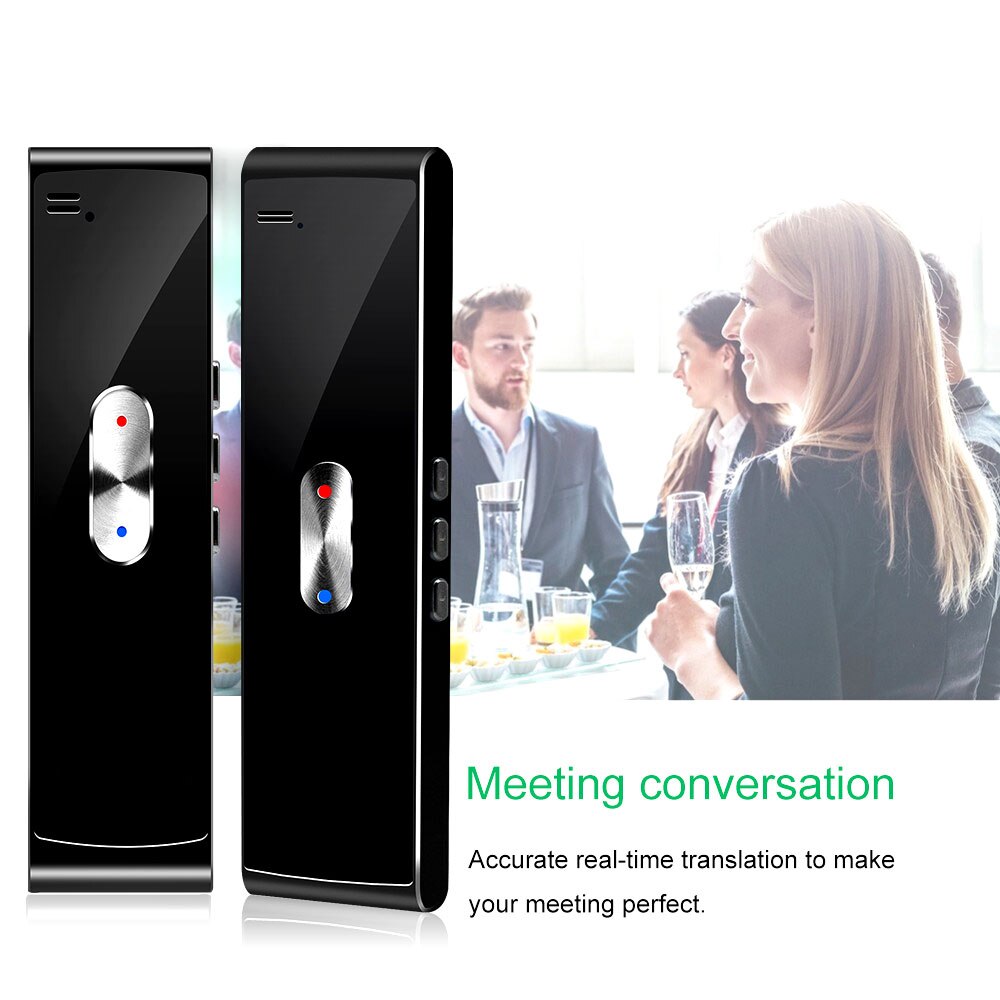 Portable Bluetooth Smart Instant Voice Translator 40+ Languages Real Time Multi-Languages Speech Accurate Translation Tools