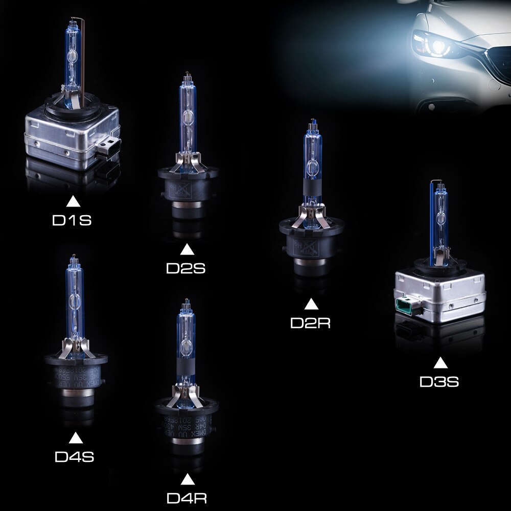 Dmex 1 par oem vanlig 35w d2r xenon hid glödlampa 4300k 4500k 5000k 5500k 6000k 8000k hid xenon strålkastare lampa för bilstrålkastare