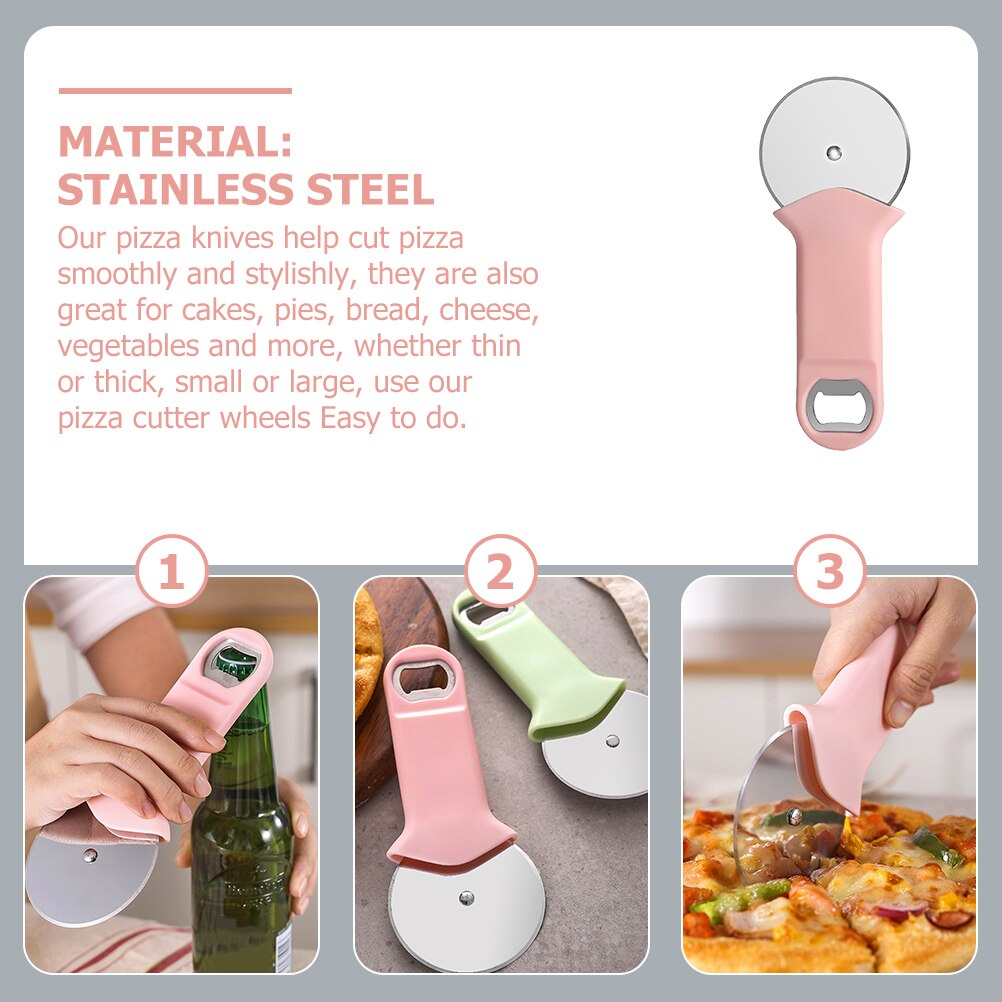 Dual-use Pizza Cutter Pizza Cutting Wheel Sharping Pizza Wheel Slicer for Kitchen