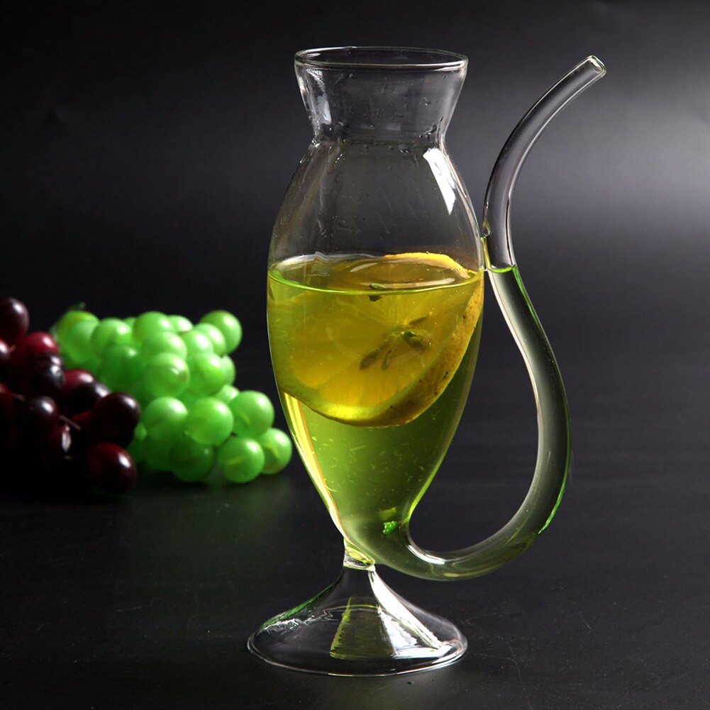 Copa de cristal para beber vino y whisky, tubo para beber leche y zumo, resistente al calor