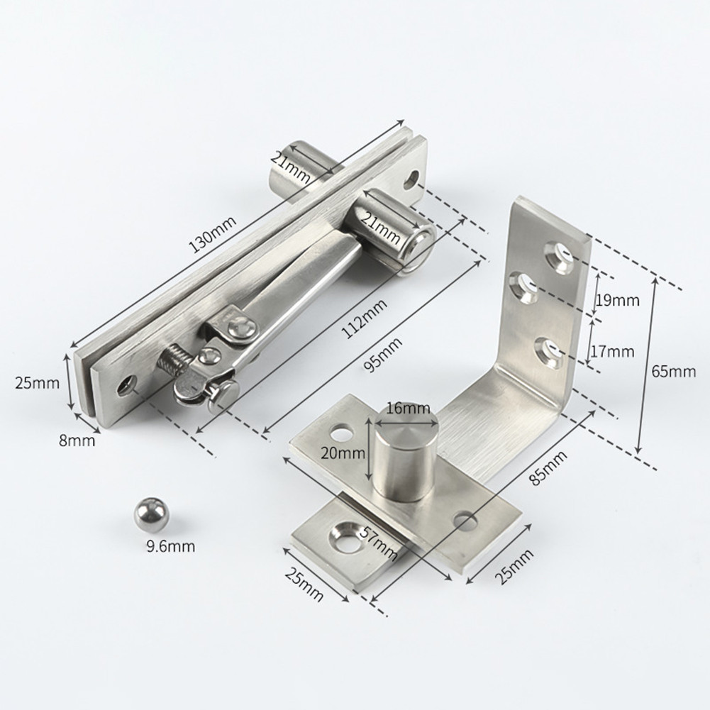 Wooden Door Pivot Hinge Bottom Shaft Universal 360 Degree Heavy Duty Rotation With Screws Furniture Fittings Home Hardware Tool