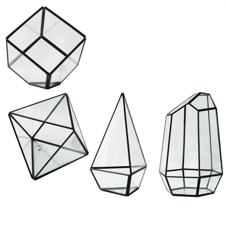 Verschiedene Unregelmäßige Geometrische Glas blume zimmer Sukkulenten Pflanzer Vase Terrarium Tabletop Topf DIY Heimat Sekretariat Hochzeit dekoration