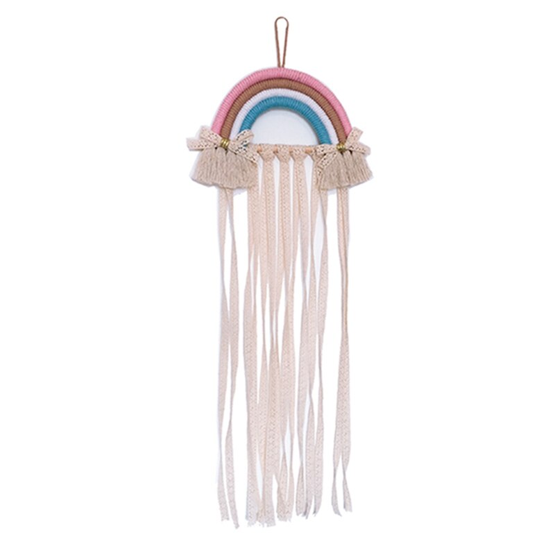 Ins Handgemaakte Decoratie Diy Macrame Opknoping Wandtapijten Regenboog Photo Props Home Decor Nursery Decor Nordic Kinderkamer: S2