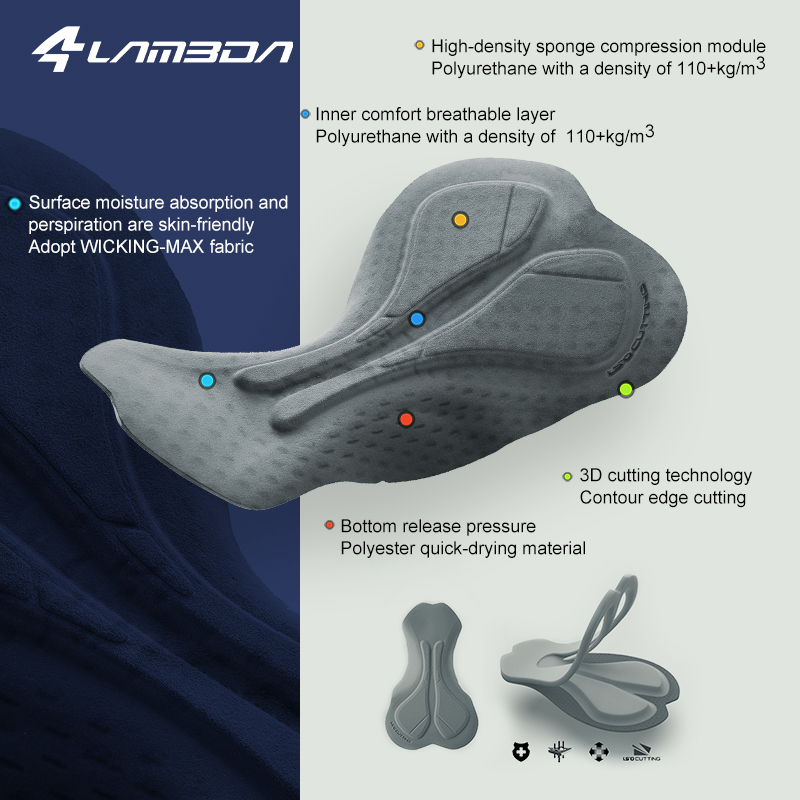 LAMEDA Fietsbroek Reflecterende Road Mountainbike Shorts Rijden Fietsbroek MTB Shorts Ademende herenfietskleding