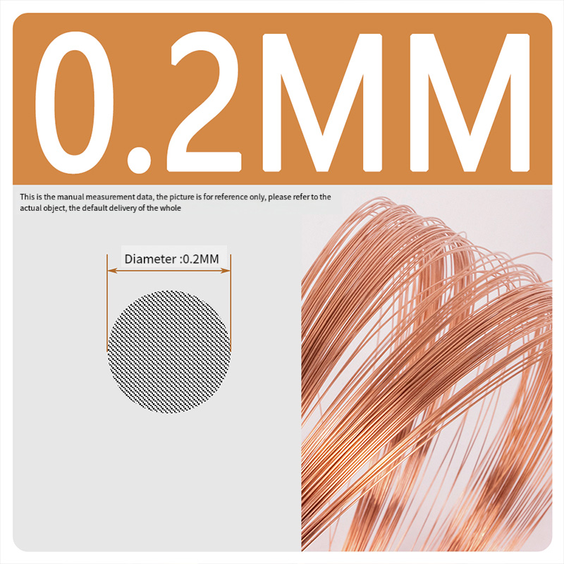 1m diameter rød kobberledning bar ledning 0.5/0.8/1/1.5/2/2.5/3 mm 99.90%  ren kobber til elektriske og elektroniske projekter