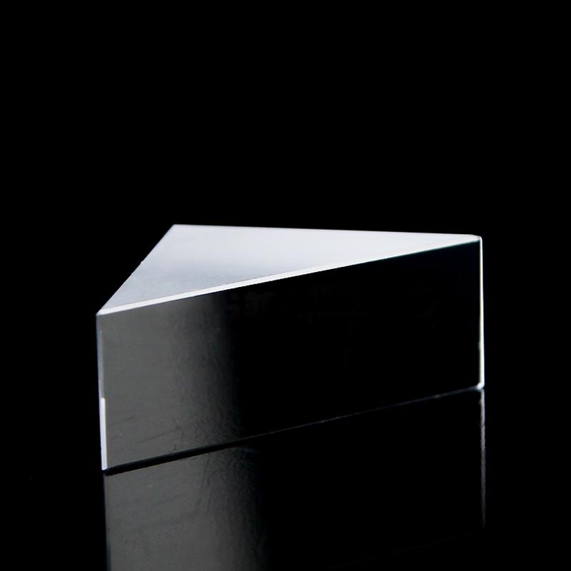20x20x10mm Optical Glass Triangular K9 Prism Lens With Reflecting Film Light Spectrum Physics Optics