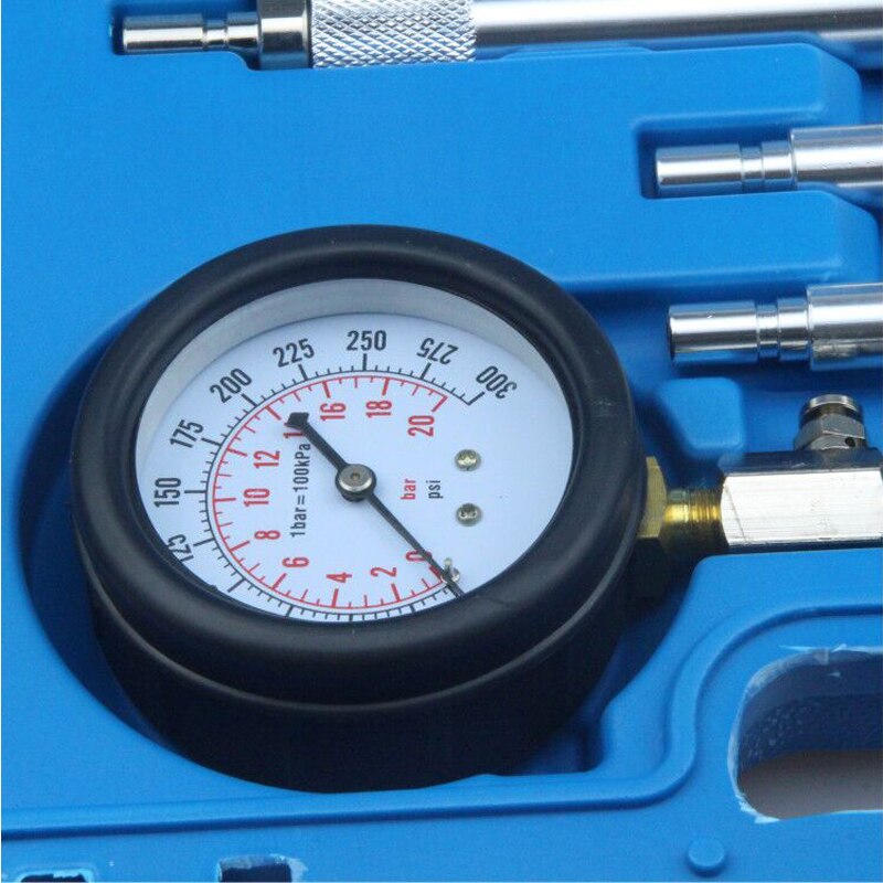 Rapid Aangesloten Benzine Gas Motor Cilinder Compressor Gauge Meter Test Druk Compressie Tester Lekkage Diagnostic