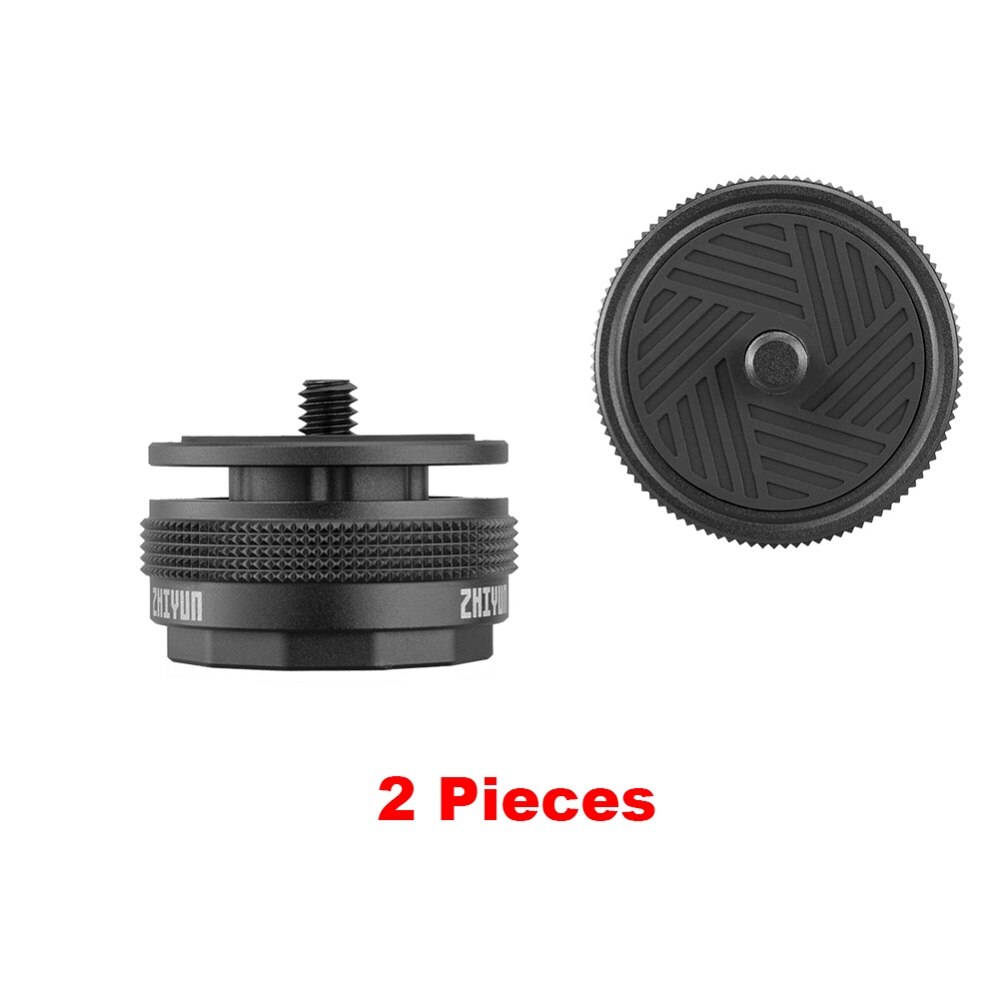 Zhiyun TransMount Kit de configuración rápida para Zhiyun Weebill LAB S 3 ejes cardán Crane 2S y trípode Monopod con 1/4 accesorios de tornillo: Two Pieces