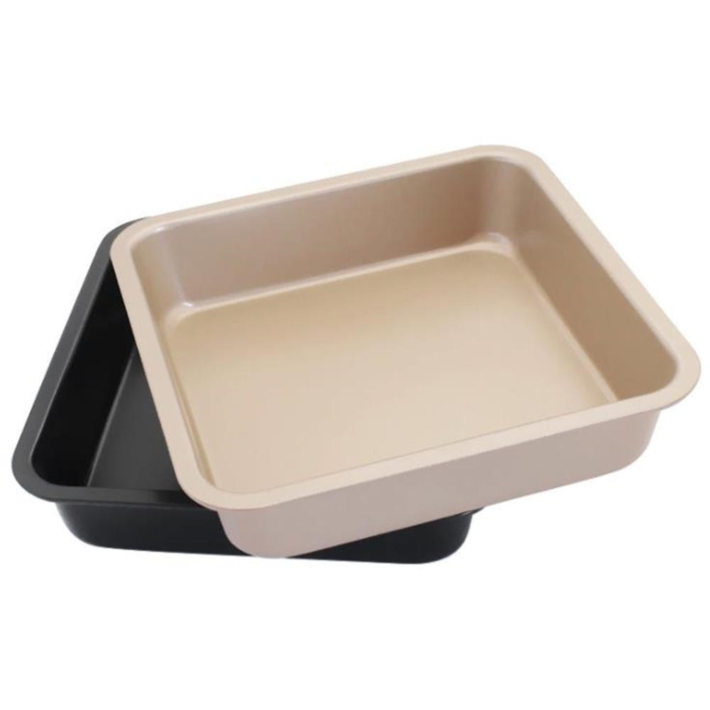Vierkante bakvorm van 8- inch, antiaanbaklaag, koolstofstaal, bakvorm voor taarten, brood, pizza, koekjes, oven, bakvorm, bakplaat, ovenschaal