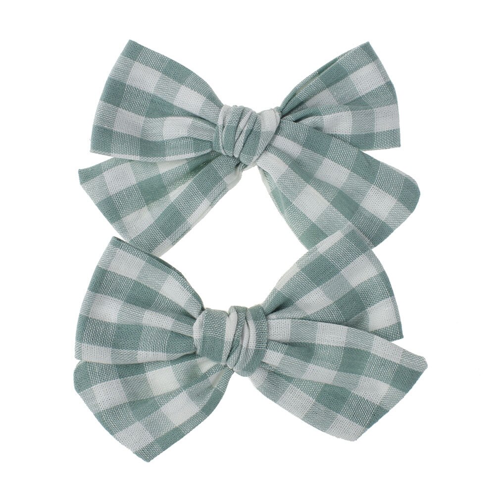 Baby Hair Clips For Girls Floral Hairgrips Bows Kids Hair Pins Lattice Barrettes Cotton infant Hairpin Handmade Accessories 2Pcs: 31