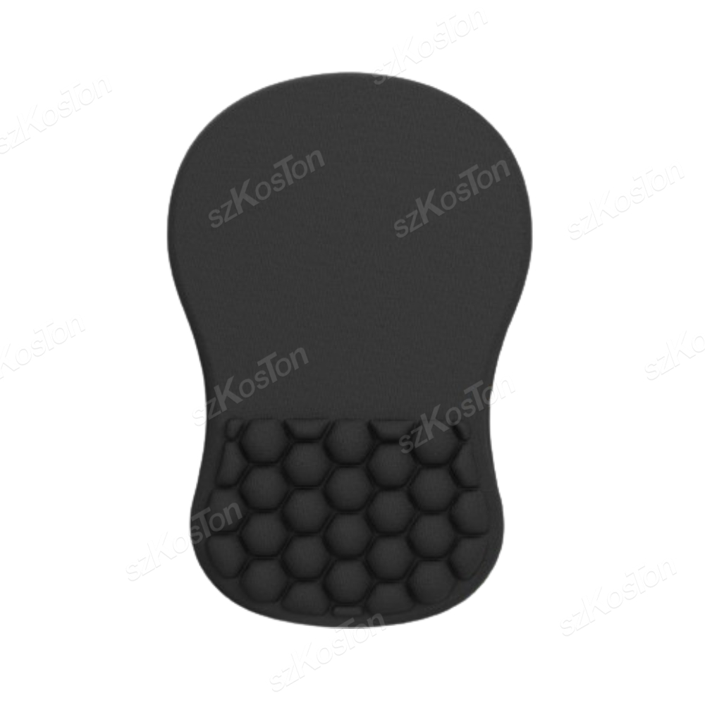 Mouse Pad with Wrist Rest Ergonomic Integrated Memory Foam Slope Massage Bulge Office Mouse Pad for Carpal tunnel Pain Relief: black
