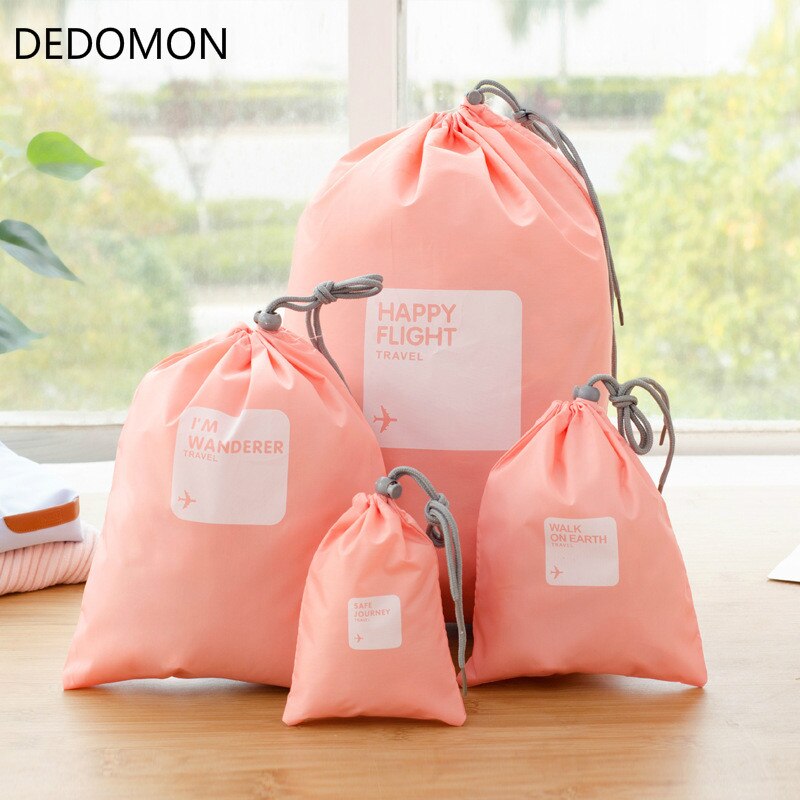 4pcs/lot Set Travel Accessories Men and Women Clothes Classified Organizers Packing Bags Shoes Bags Luggage Bag