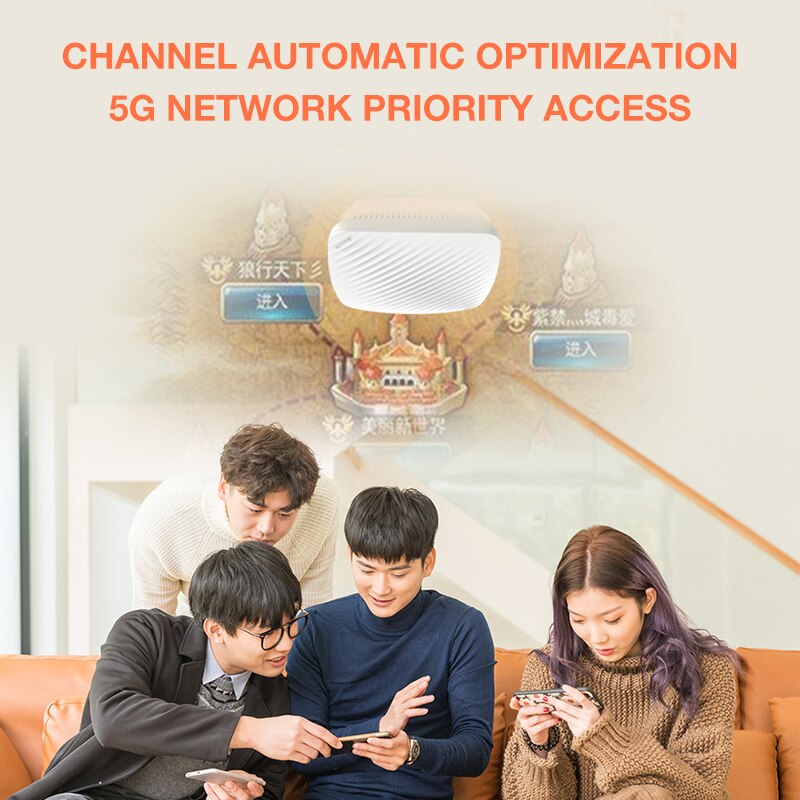 Tenda i9 300Mbps Ceiling Wireless WiFi Access Point Indoor AP Wi-Fi Repeater Extender Router with 9W 802.3af POE Power Adapter