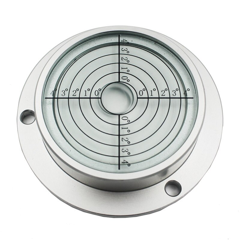 QASE 90*71*20mm Metal Round Spirit Level Bubble Level Measuring Instrument for excavator crane