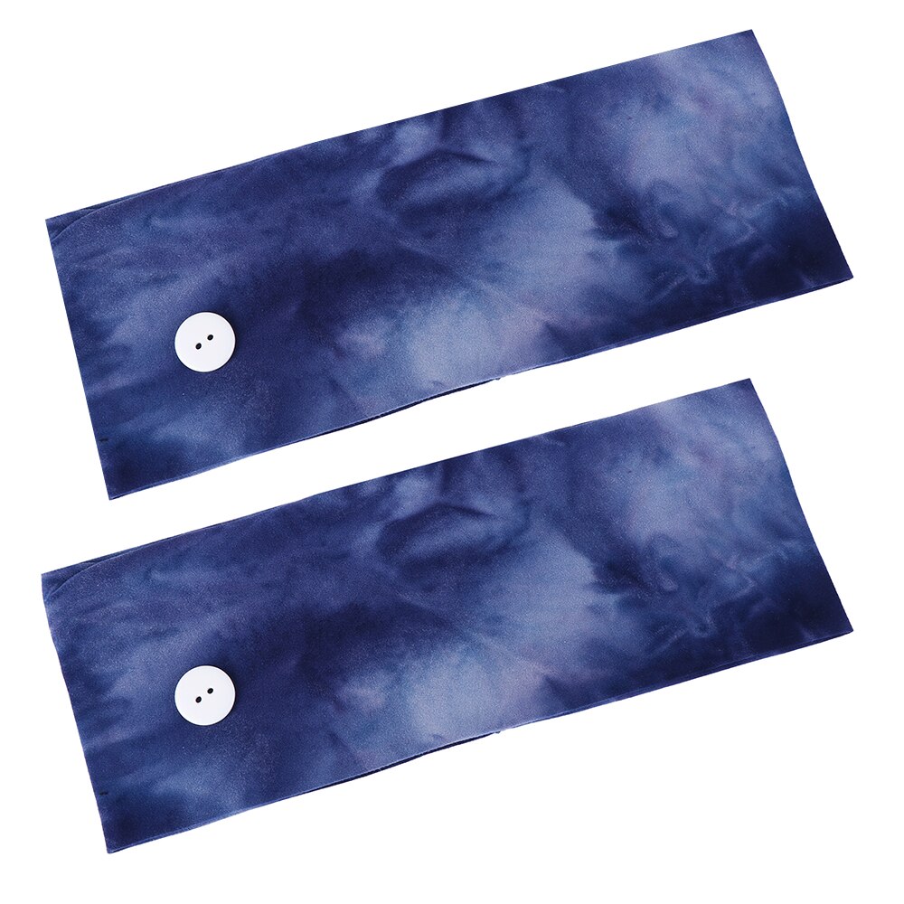 Vrouwen Geknoopt Hoofdband Kleurrijke Afdrukken Brede Stretch Tulband Koreaanse Tie Dye Sjaal Accessoires Mode Haarband Voor Meisje: A