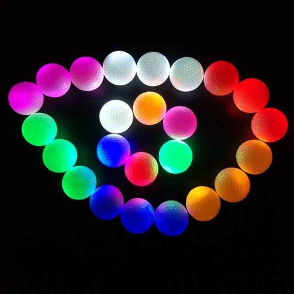 Synthetic Rubber Golf LED Luminous Ball Often Bright Use Suitable Optional Ball For Night Multi-color Y4J1