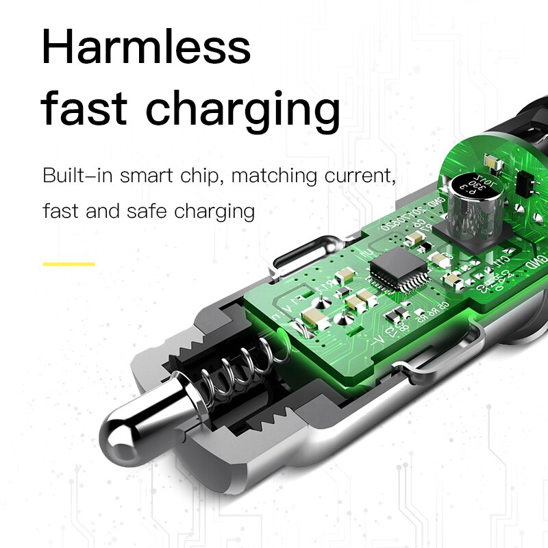 Hoco dual output usb biloplader til iphone  x 8 7 plus universel 5 v 2.4a hurtig usb oplader adapter til samsung  s9 s8 oneplus 6