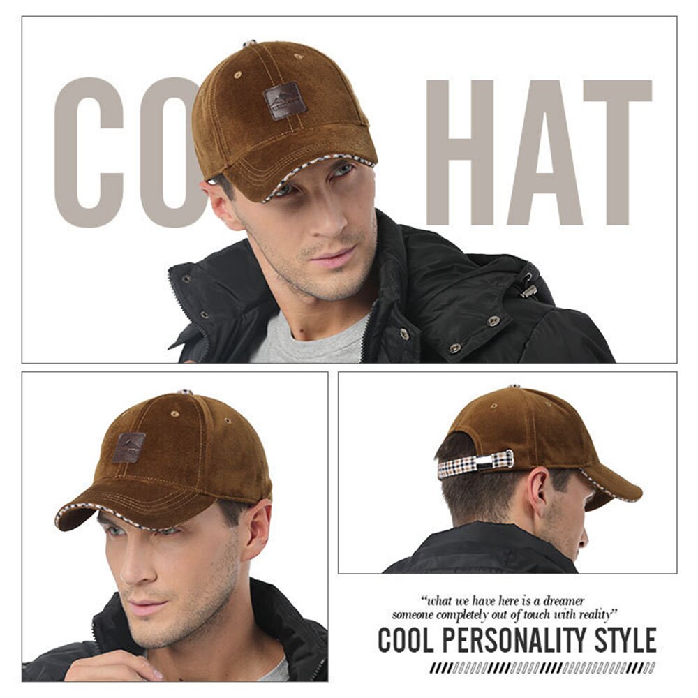 [AETRENDS] Winter Baseball Cap Caps for Men Trucker Hat 4 Colors for Choice Z-1937