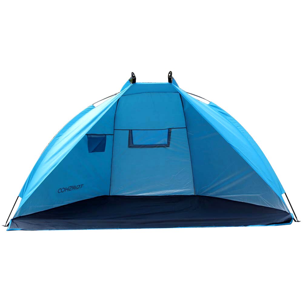 TOMSHOO Beach Tent 2 Persons Camping Tent Travel Summer UV Protection Sun Shelter Outdoor Instant Pop up Tent