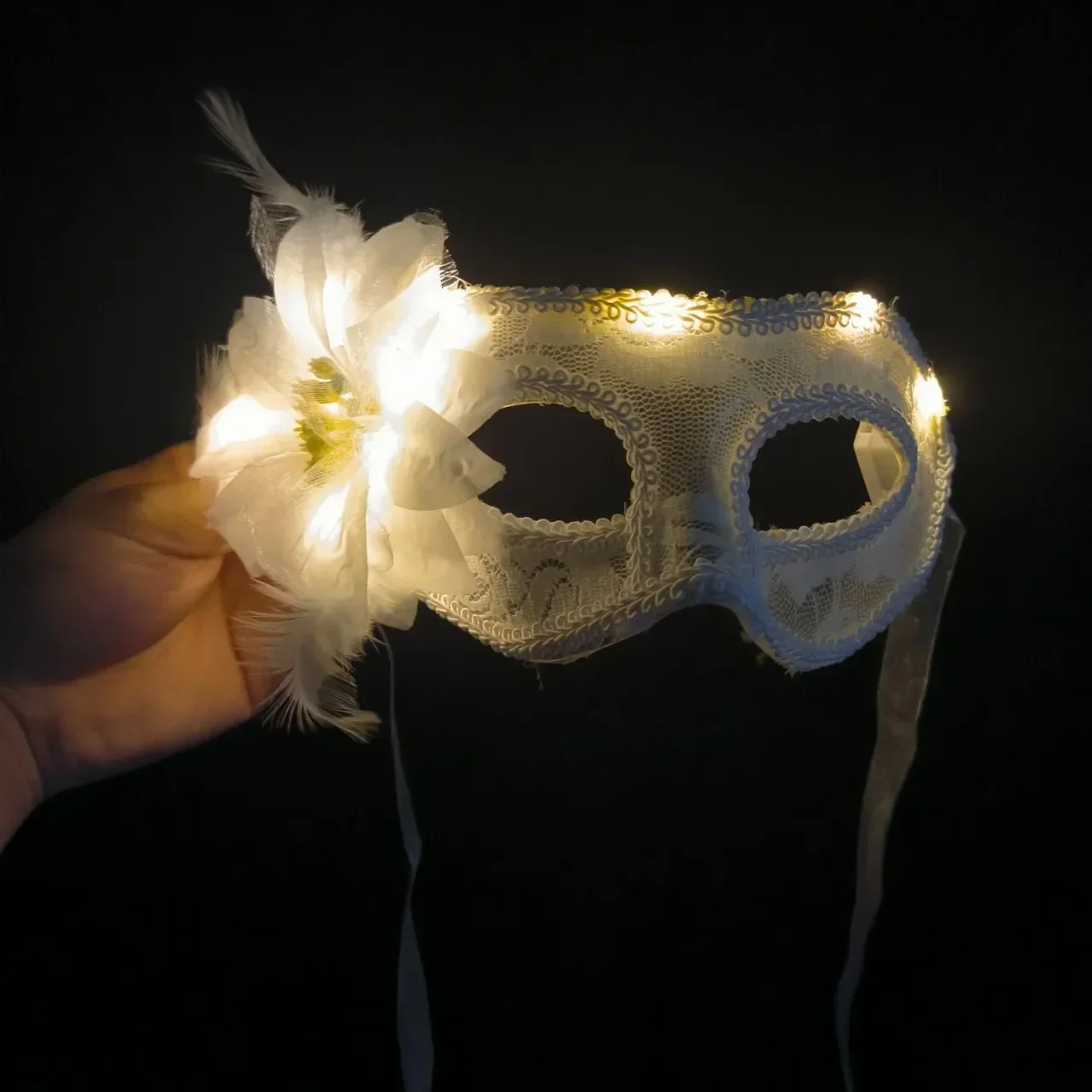 Victoriaans Venetiaans Kanten Bloemmasker Voor Halloween En Kostuums Feesten