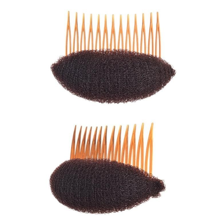 Bun Maker Braid Tool Hair Styler Volume Bouffant Beehive Shaper Roller Bumpits Bump Foam On Clear Comb Hair Accessories: 2