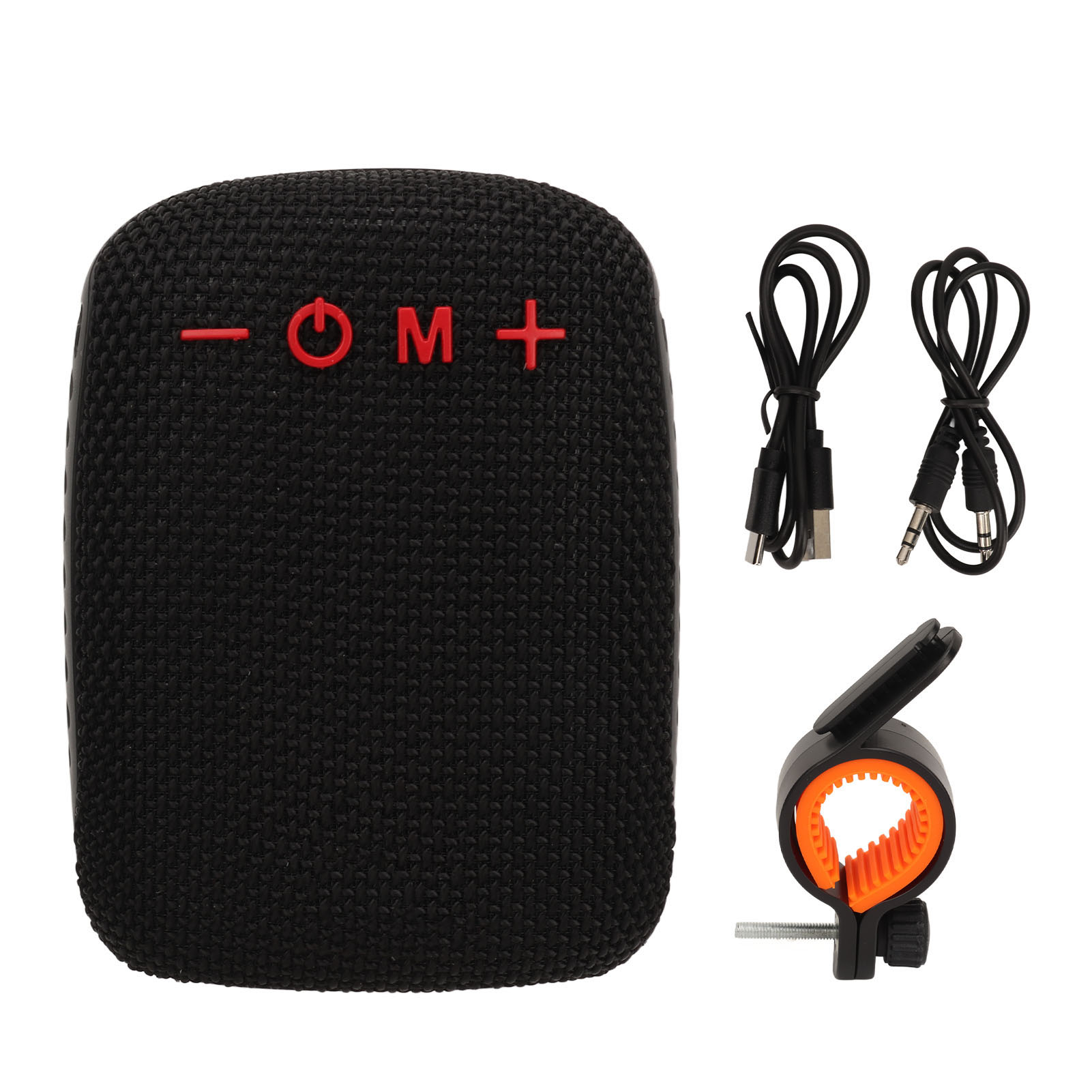 Altavoz Bluetooth portátil para bicicleta, dispositivo resistente al agua, compatible con tarjeta de memoria, Radio, inalámbrico: Negro