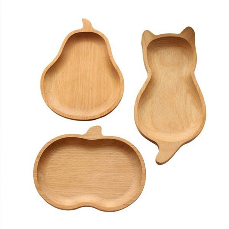 Kitchen Storage Box Wooden Storage Kitchen Storage Tableware Tray Tableware Candy Snacks Fruit Dessert Plates