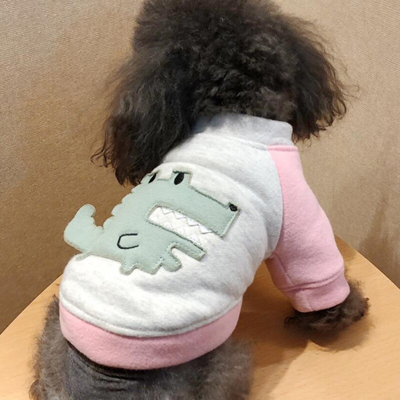 Huisdier Kleren Hond Hoodies Dinosaurus Hond Jas Hoodies Leisure Hond Sweatshirts Voor Kleine Kat Honden Franse Bulldog Kleding Yorkie