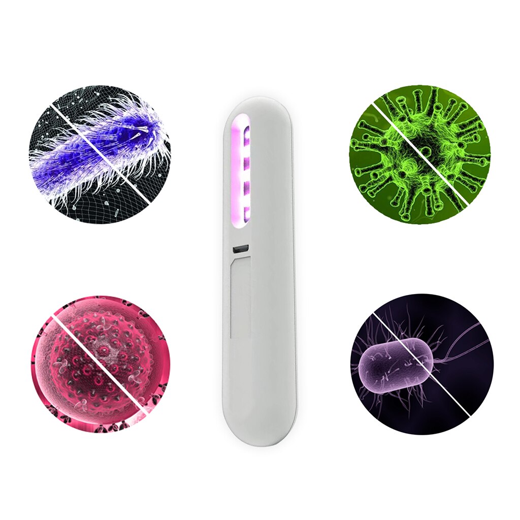 Portable Handheld Ultraviolet Germicidal Disinfection Lamp UV Sterilizer Rechargeable Handheld Bulb Phone Toy Disinfector