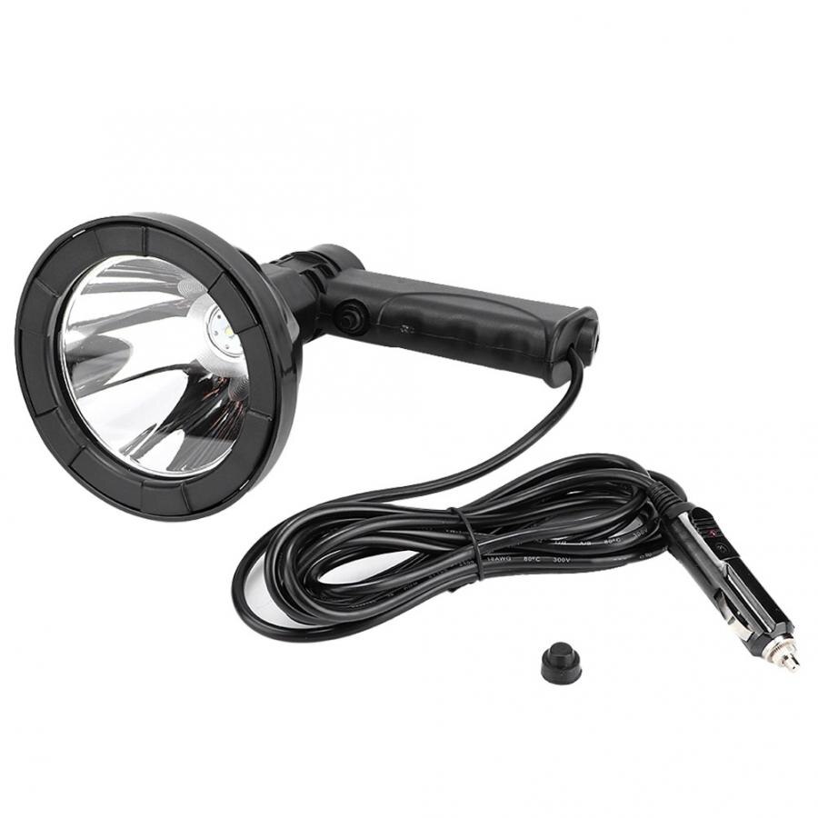 Udendørs 35w 5 tommer  t6 led lampe håndlampe håndholdt spotlight farvetemperatur 6000k bil cigarettænder opladning