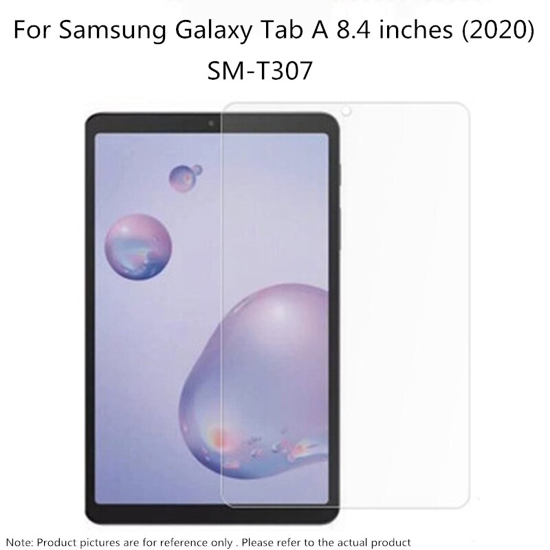 Protetor de tela de vidro temperado para Samsung Galaxy Tab A 8.0 2019 T290 T295 T297 SM-T290 T385 8.4 2020 Filme protetor de tablet: T307