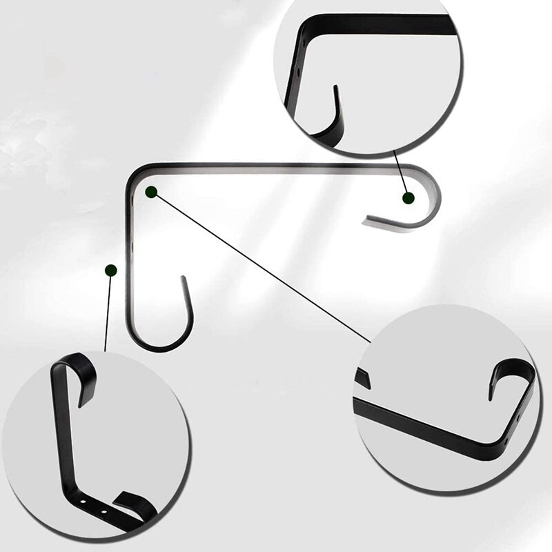 Bloempot Bracket Wall Mount Outdoor Muur Haak Voor Opknoping Bloempotten En Vogel Feeders (Pak Van 4)