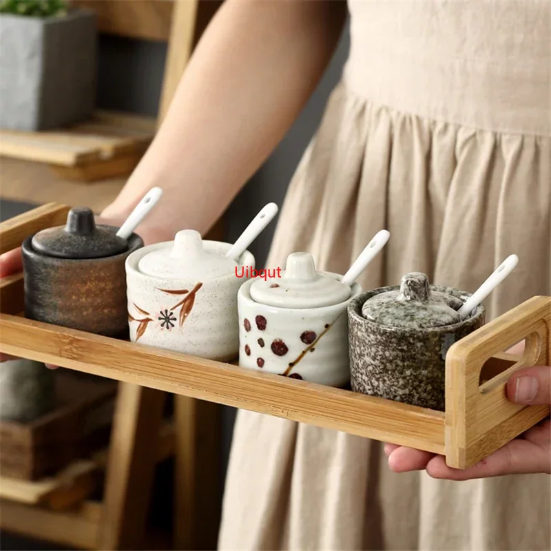 Japanische Panzer kreative Gewürz Dosis Keramik Gewürz Panzer Küchen geschirr Aufbewahrung flaschen und Gläser Flasche Glasflasche Gläser