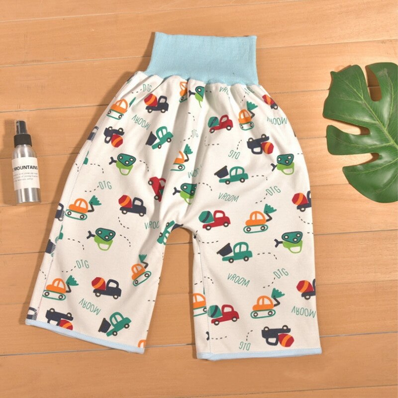 washable prevent bed wetting pure cotton high waist diaper pants prevent leakage of urine learning traning pants
