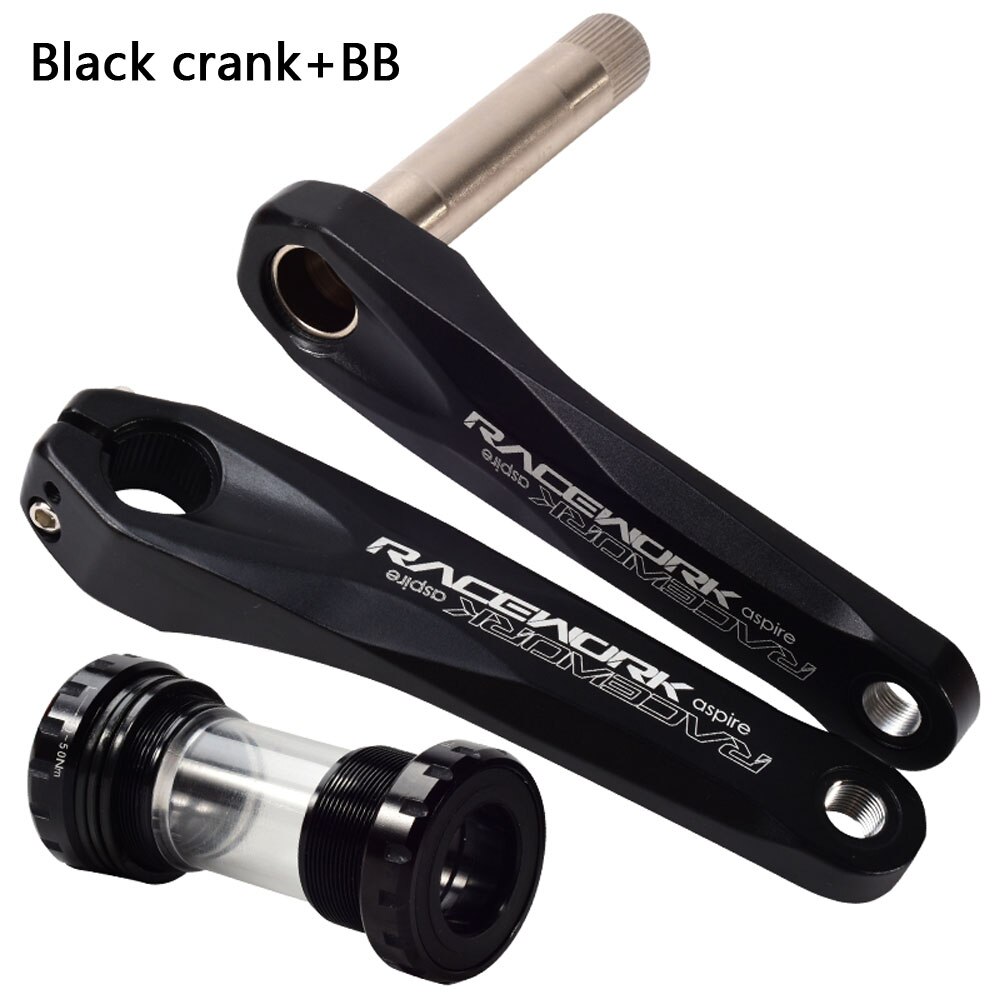 RACEWORK GXP Crankstellen 68-as tandwiel MTB 1x systeem tandwiel crank 32T 34T 36T 38T voor Mountain SHIMANO SRAM NX fiets crank: Black Crank with BB