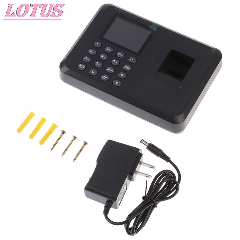 Fingerprint Attendance Machine LCD Display USB Fingerprint Attendance System Time Clock Employee Checking-in Recorder