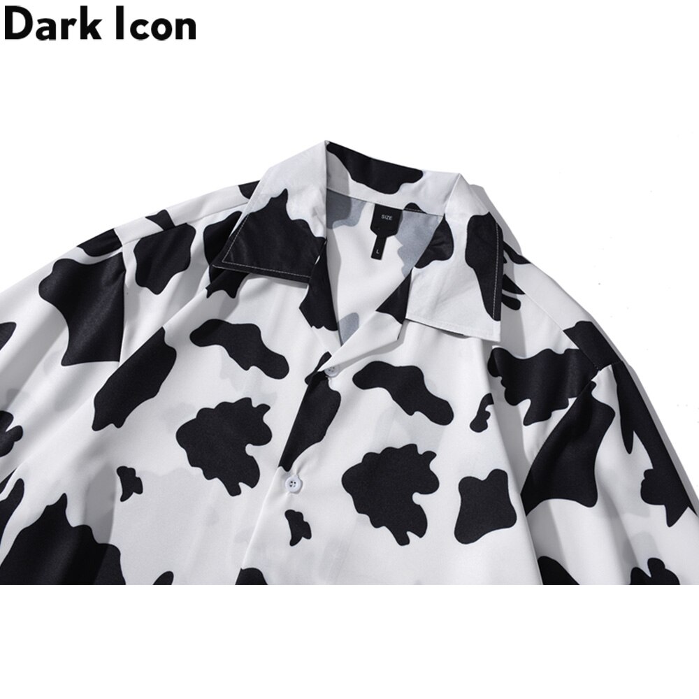 Dark Icon Printed Light Weight Hawaiian Shirt Men Summer Beach Men's Shirts Street Shirts Man Male Top