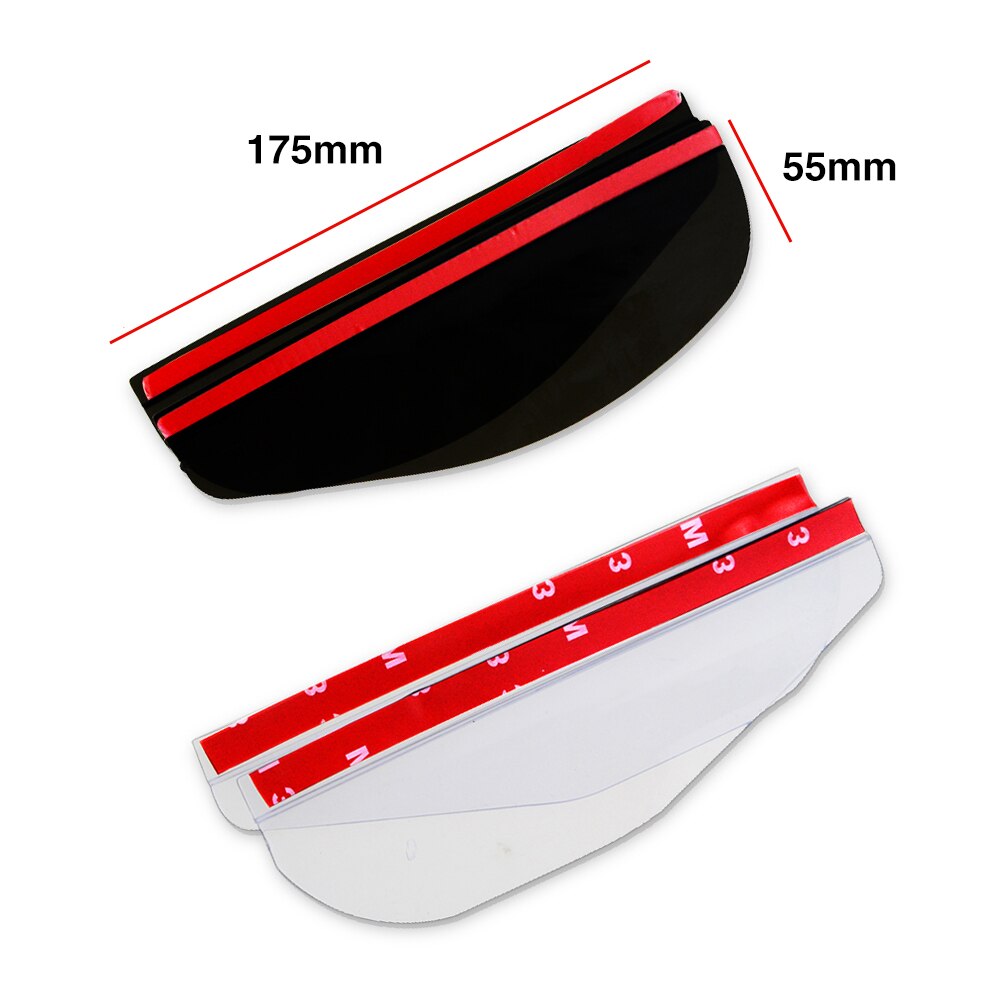 Accessoires de rétroviseur de voiture en PVC Flexible, 2 pièces/lot, pare-pluie, lames imperméables, couverture de sourcils