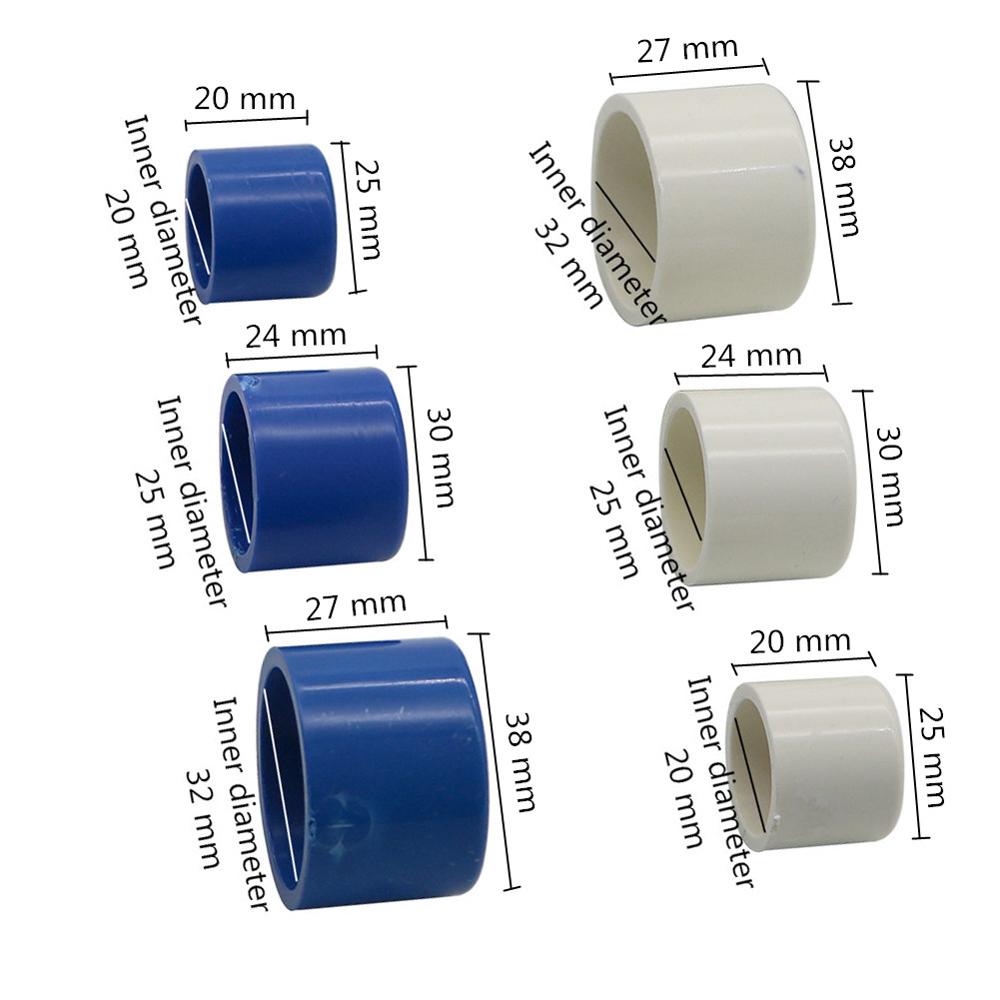20/25/32mm Inner Diameter PVC End Plugs Garden Irrigation Waterstop Connection Adapter Water Pipe Connectors 2 Pcs