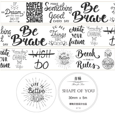 Jahrgang zeitung Englisch poesie Handwerk washi klebeband diy dekoration für scrapbooking Maskierung Band klebeband: 07