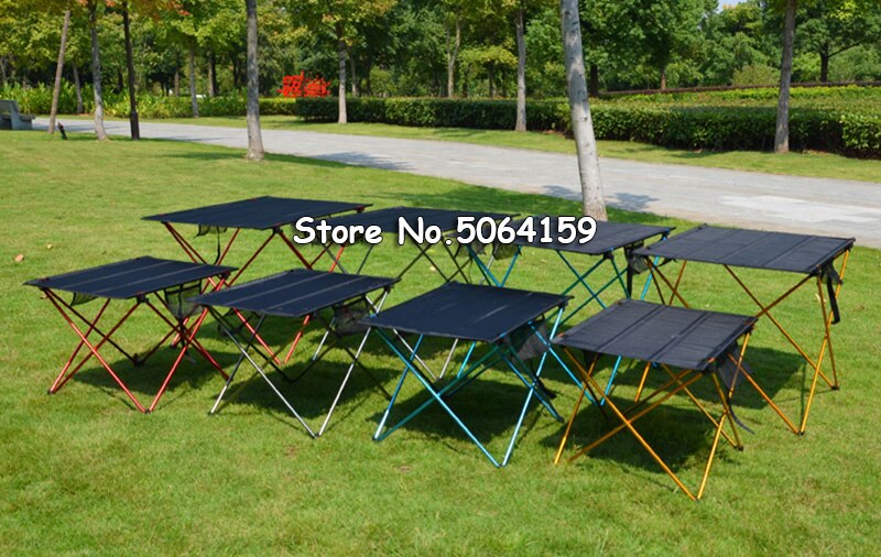 Outdoor Tafel Draagbare Opvouwbaar Opvouwbare Tafel Bureau Camping Outdoor Picknick 6061 Aluminium Ultra-light Vouwen Bureau Maat S /L