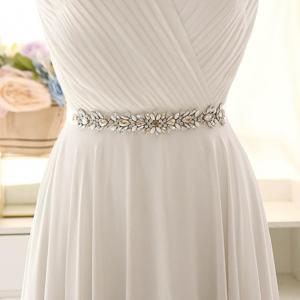 Olomlb luksus brudekjole bælter mange farver brude bælte rhinestones krystal brude sash til bryllup dekoration aften dre