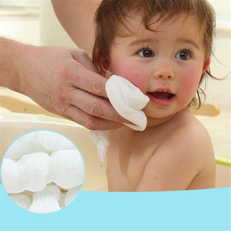 1 stuk babybadhanddoeken 100%  katoenen gaas solid born babyhanddoeken ultrazacht sterke waterabsorptie babyverzorging