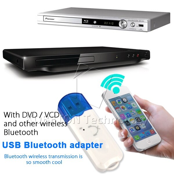 kebidu Amazing USB Wireless Handsfree Bluetooth Audio Stereo Music Receiver Adapter for iPhone 4 5 Mp4
