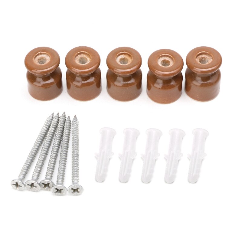 5 stück porzellan Isolator für Zauberstab verdrahtung keramik isolatoren mit schraube: CF