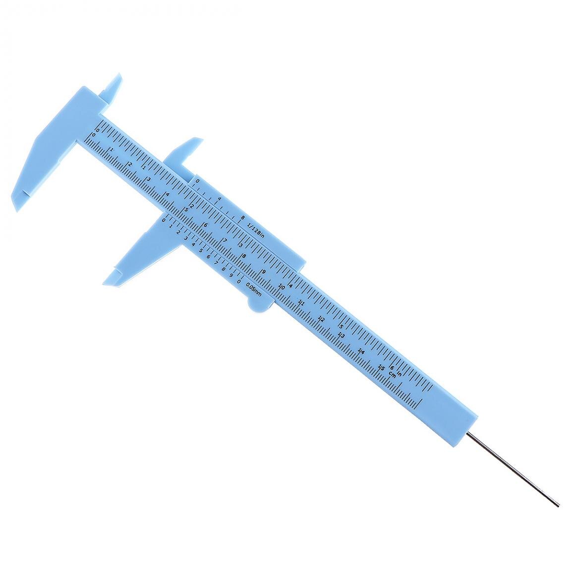 1pcs 0-80mm 0-150mm Double Rule Scale Plastic Vernier Caliper Measuring Students Mini Tool Ruler Vernier Calipers