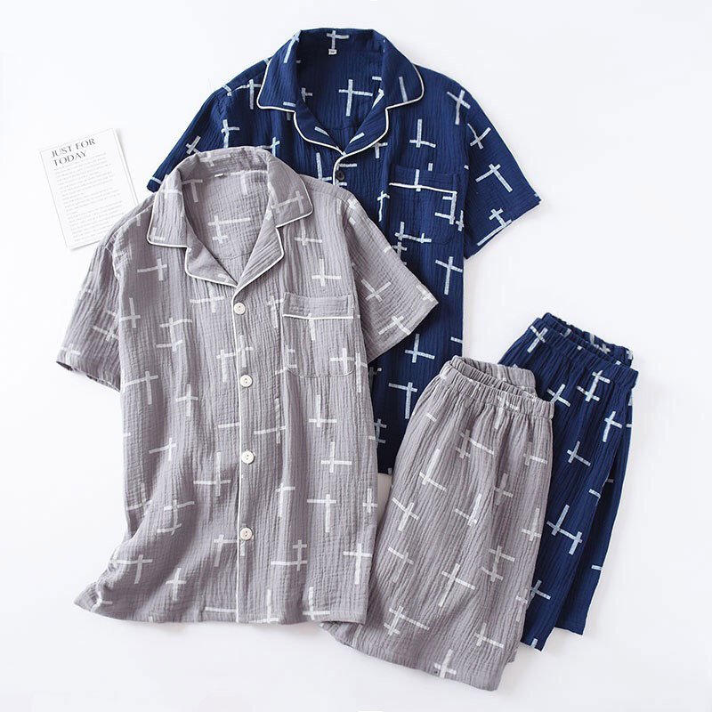 GAIREG Pyjama Set voor Mannen Zachte Korte Mouw