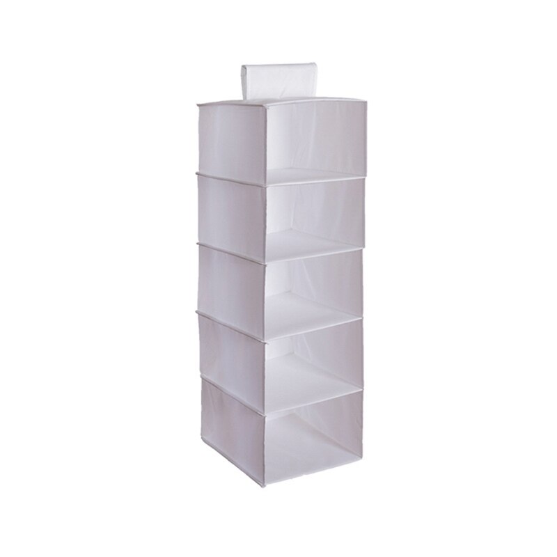 1/3/5-Shelf Hanging Closet Organizer Oxford Cloth Foldable Underwear Storage Rack Clothes Handbag Wardrobe Accessories